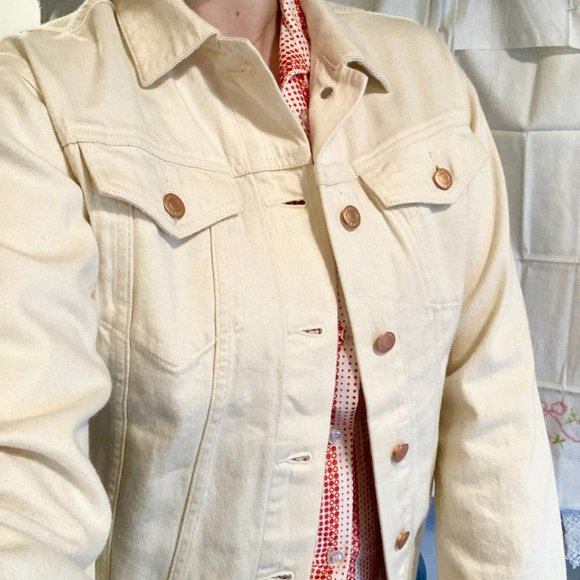 Everlane Jackets & Blazers - Everlane Off-White Denim Jacket